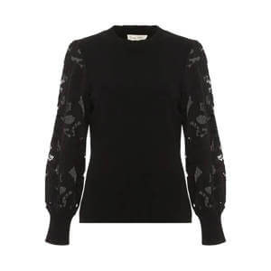 Phase Eight Harriet Lace Sleeve Jumper